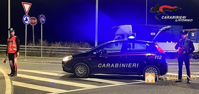Cecina: controlli dei Carabinieri, tre denunciati e due segnalati.