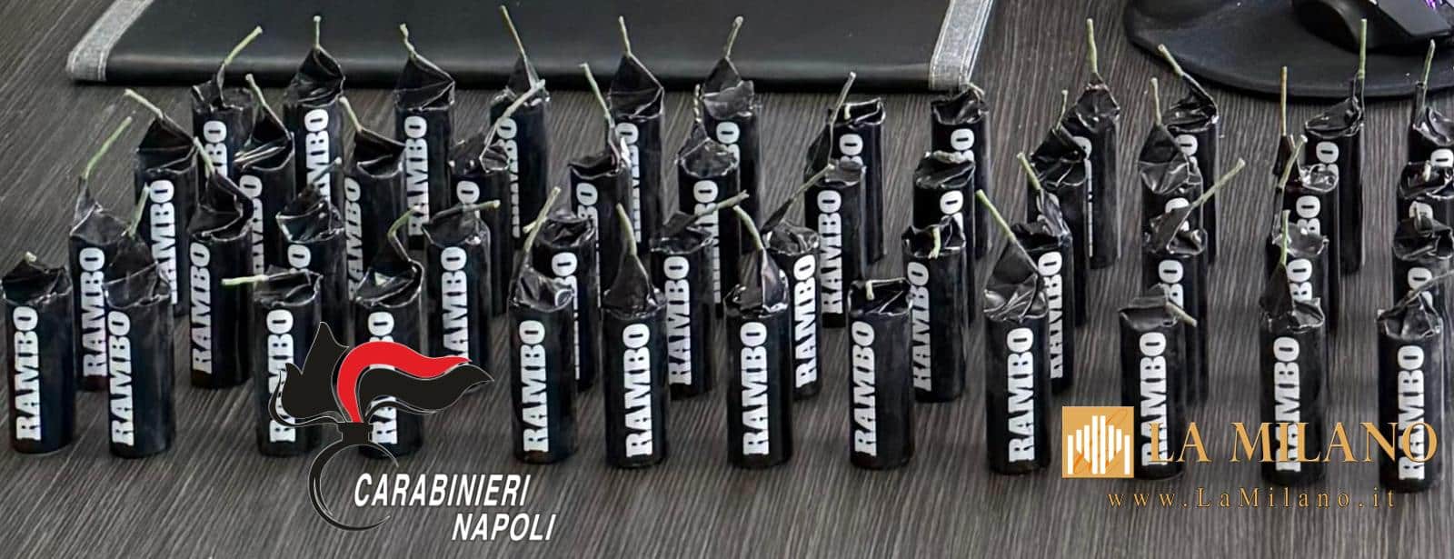 Napoli: 28enne arrestato con fuochi illegali e droga in casa.