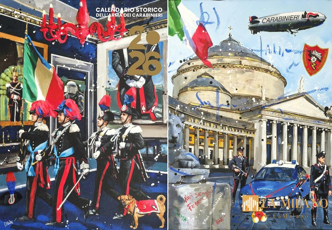 Nelle città italiane si celebrano gli “Eroi quotidiani”: presentato il Calendario Storico 2026 dell’Arma dei Carabinieri.