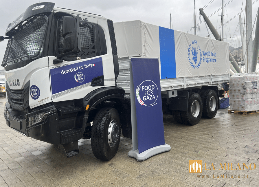 L’Italia rafforza gli aiuti umanitari a Gaza: 15 camion del Programma Alimentare Mondiale già operativi nella Striscia.