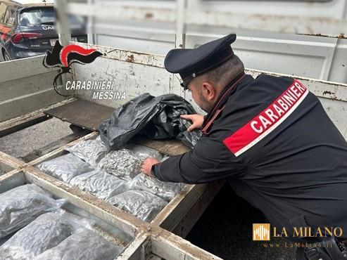 Messina: arrestato 47enne con oltre 10 chili di marijuana nel furgone.
