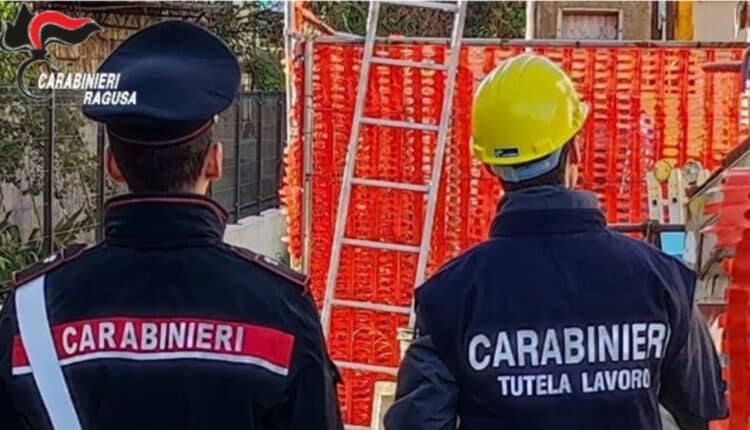 Ragusa: 7 imprenditori denunciati e 8 lavoratori in nero scoperti durante i controlli dei Carabinieri del NIL