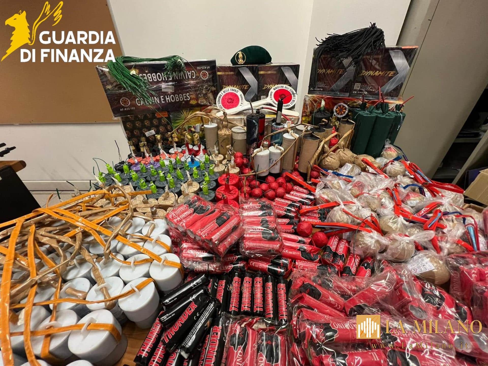 Brescia, maxi sequestro di fuochi d’artificio illegali 2,8 tonnellate altamente pericolose tolte dal mercato