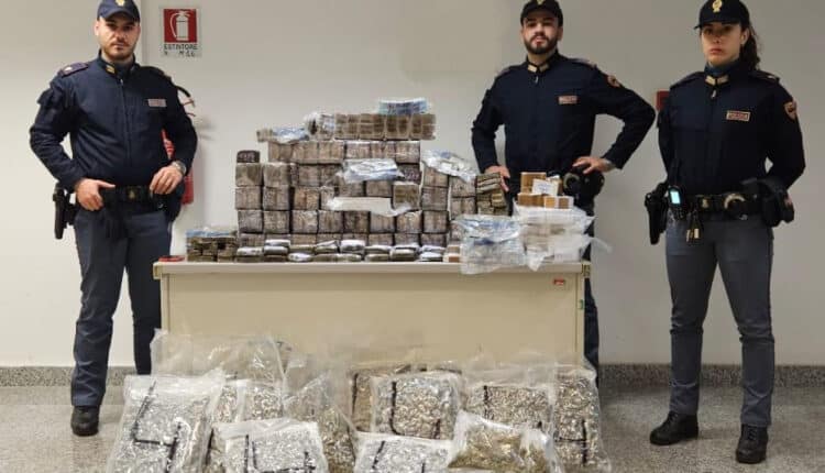 Roma, maxi sequestro di droga alla vigilia delle feste: oltre 115 chili di stupefacenti tolti dal mercato.