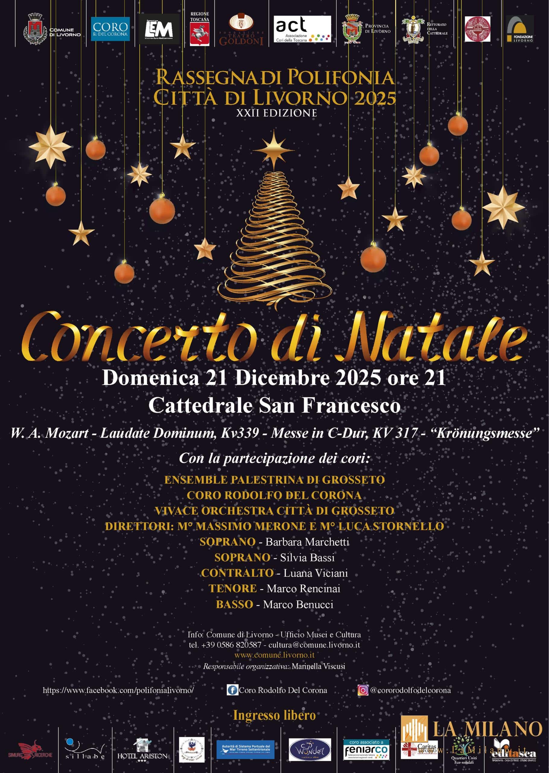 Livorno: Concerto di Natale della Rassegna di Polifonia.