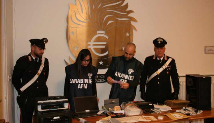 Operazione “Vulcano” arrestato un falsario e smantellata una stamperia clandestina di euro falsi.