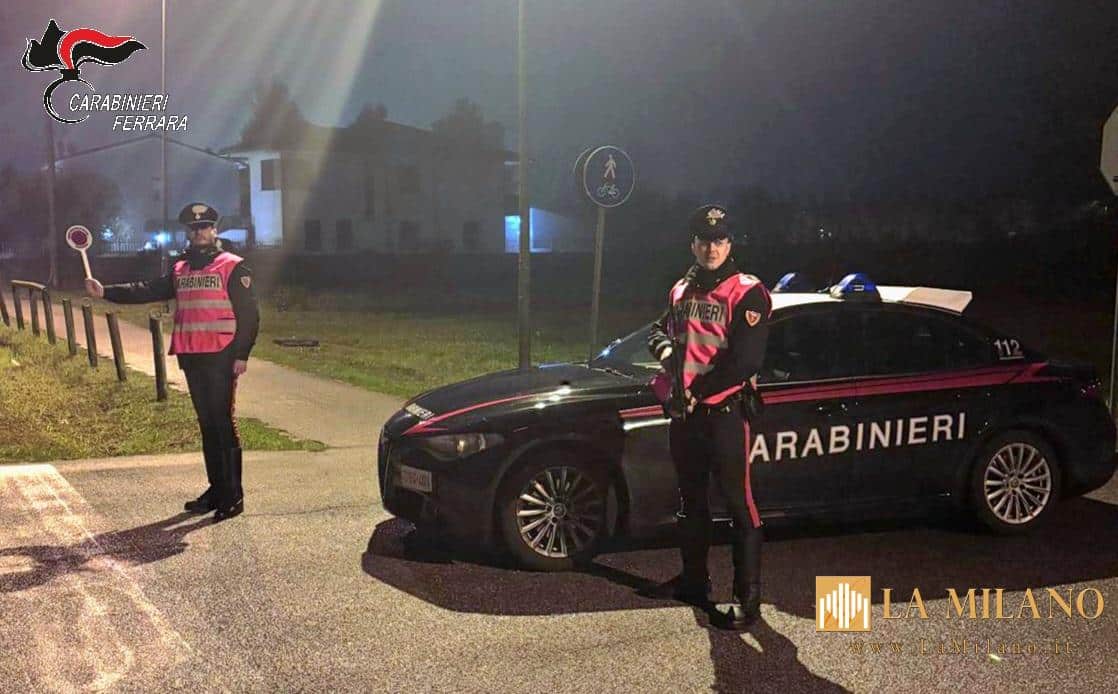 Comacchio: fermato 17enne in fuga, trovato con la droga.