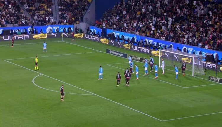 Supercoppa Italiana 2025: Neres e Hojlund stendono il Milan. Il Napoli è la prima finalista