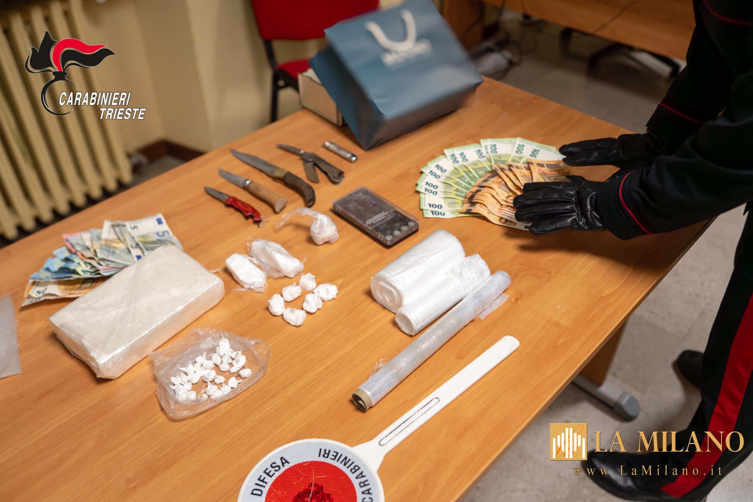 Trieste, smantellata rete di spaccio: 4 arresti e un chilo di cocaina sequestrato