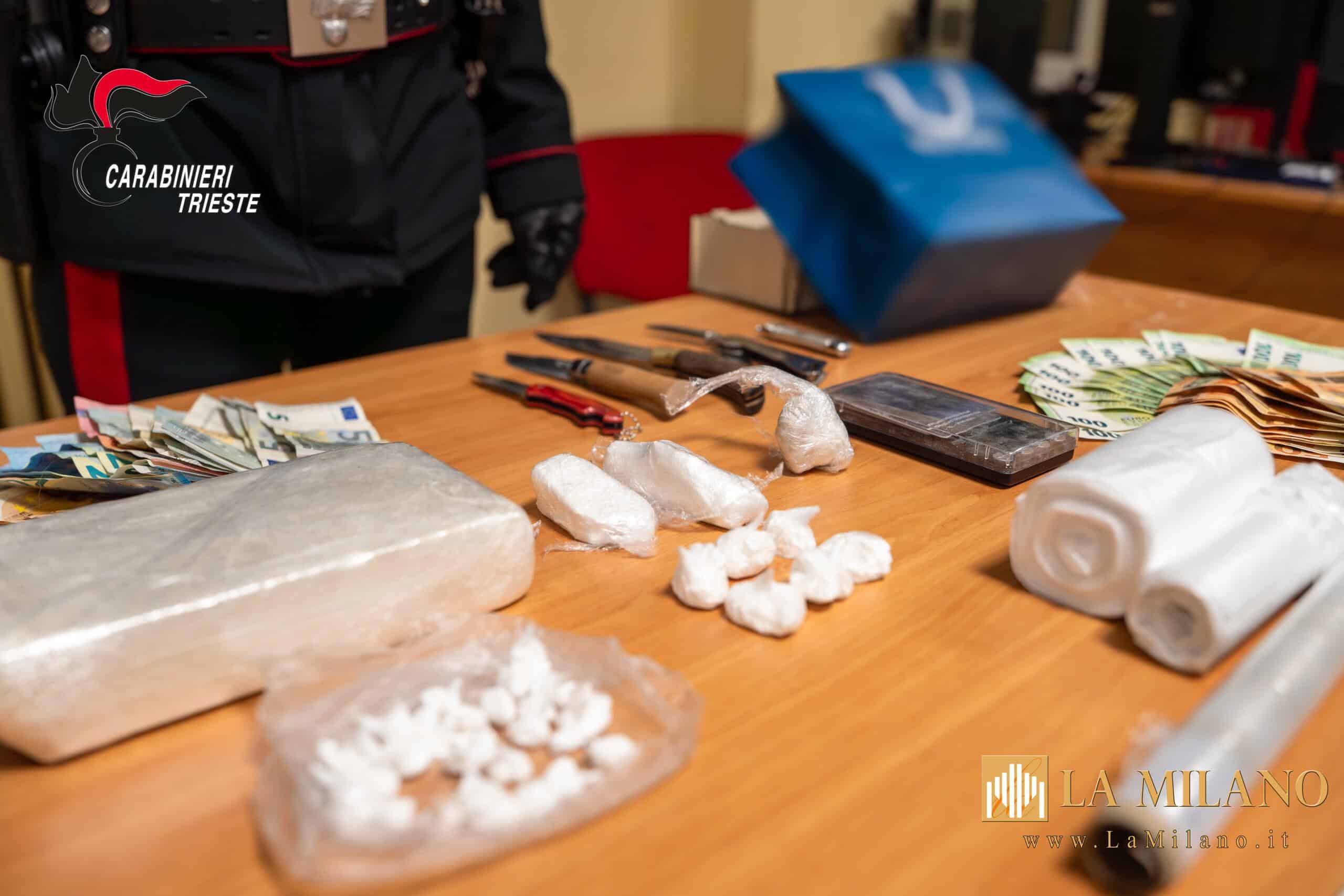 Trieste, smantellata rete di spaccio: 4 arresti e un chilo di cocaina sequestrato