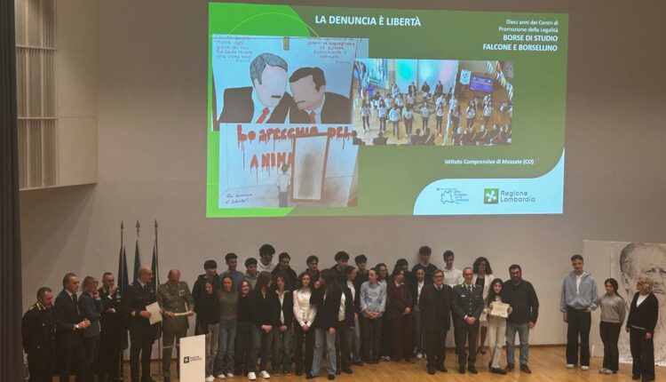 Regione Lombardia premia il Gadda di Paderno Dugnano: consegnate le borse di studio “Falcone e Borsellino”