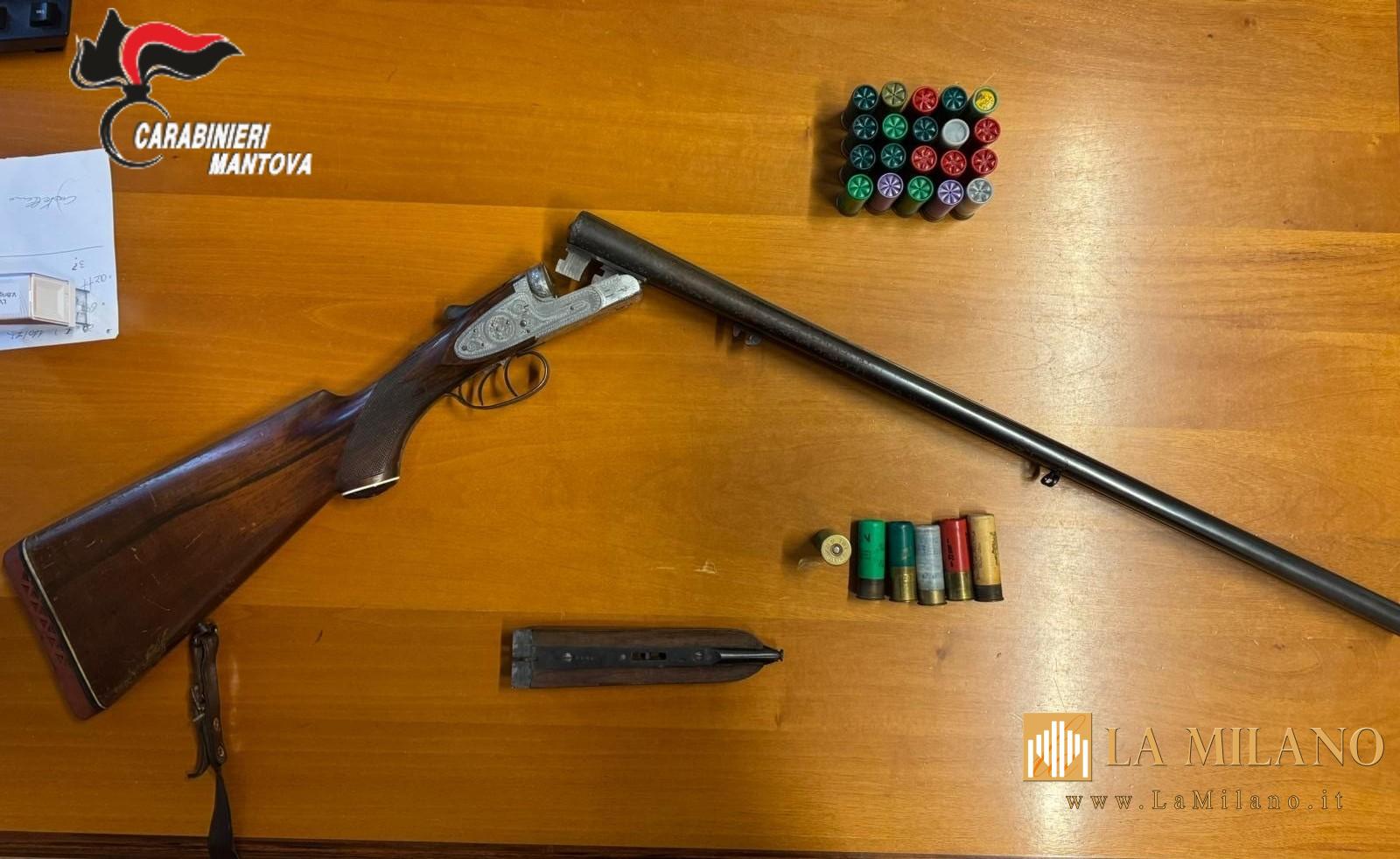 Sermide e Felonica: sequestrata doppietta, proprietario denunciato.