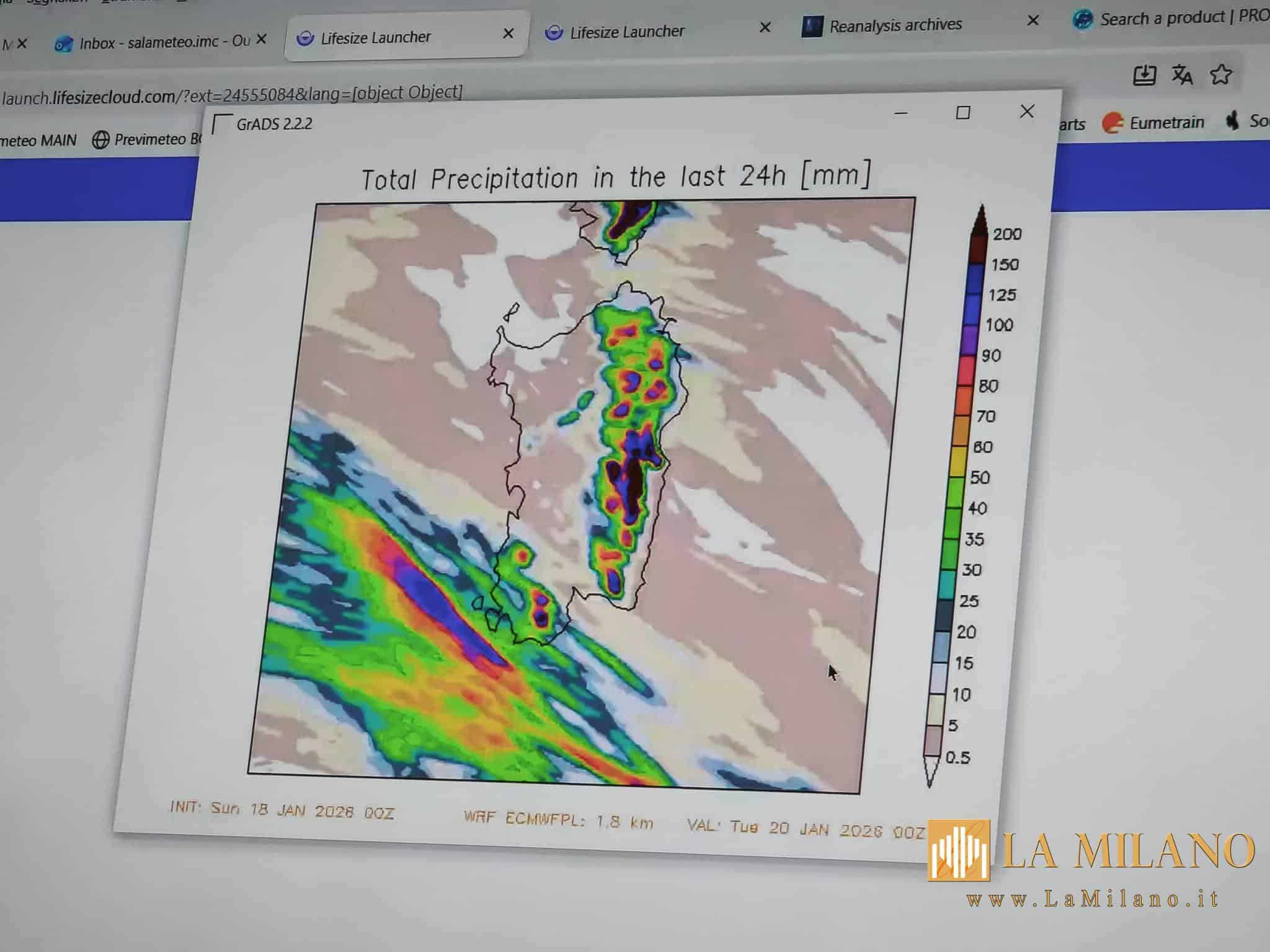 Incontro della Protezione civile regionale in Sardegna per coordinare le misure di emergenza in vista del maltempo e dell’allerta meteo codice rosso