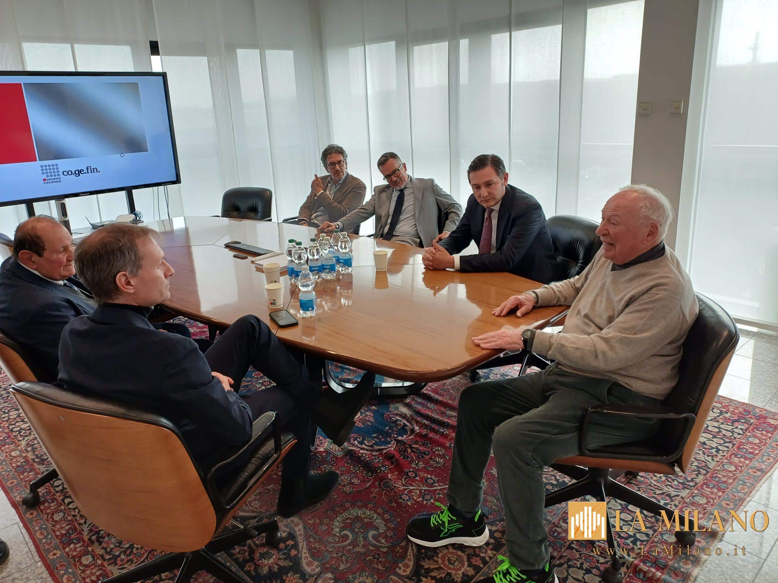 Federico Romani in visita alla ZinCol Lombarda di Bellusco, azienda leader nella zincatura a caldo in Lombardia