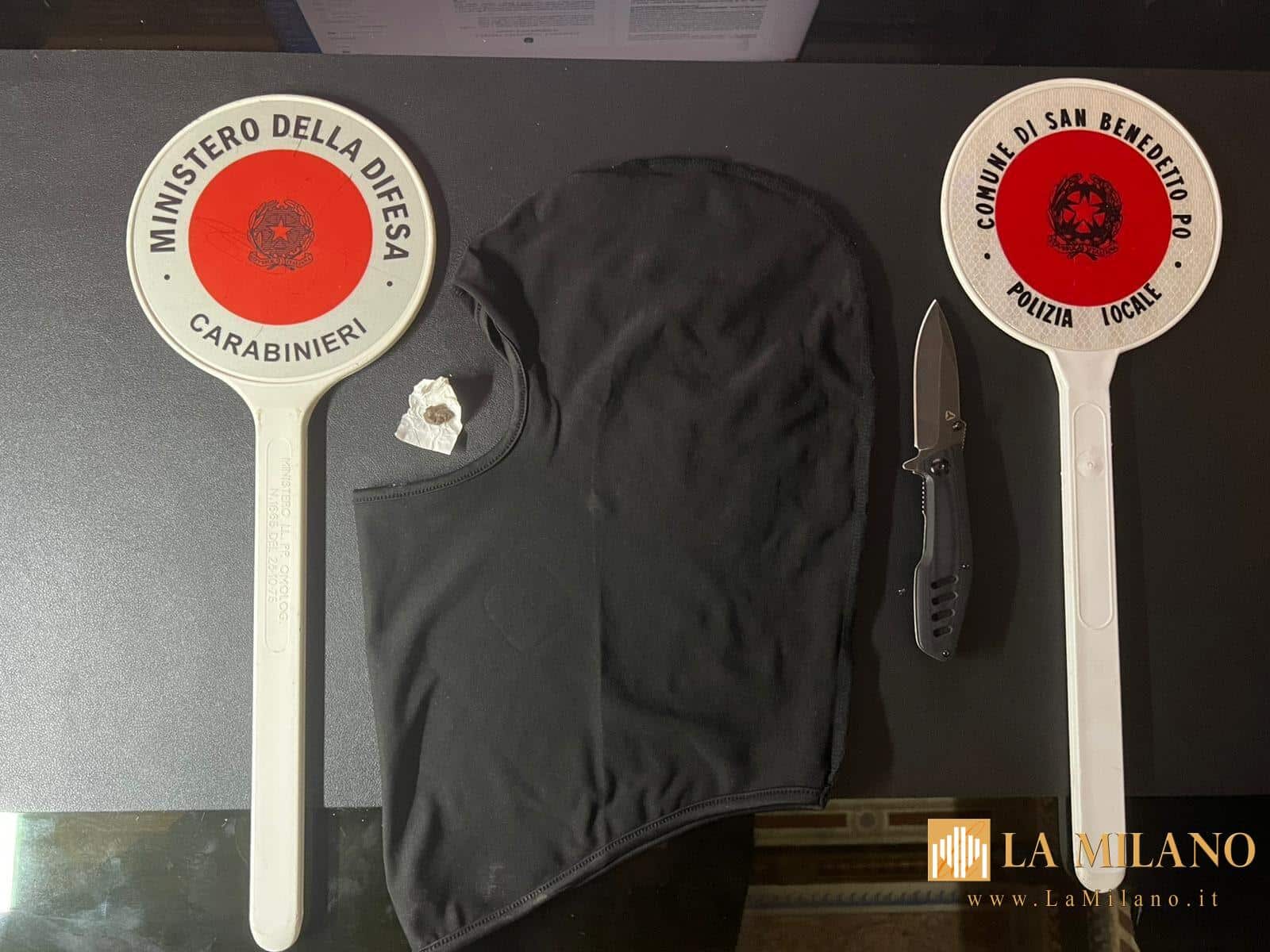 Carabinieri impegnati nei controlli del territorio a Porto Mantovano e San Benedetto Po durante operazioni antidroga e di sicurezza