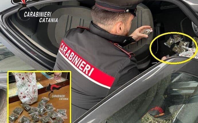 Droga tra Biancavilla e Catania: 19enne denunciato dopo la perquisizione in casa, arrestato un pusher delle consegne a domicilio