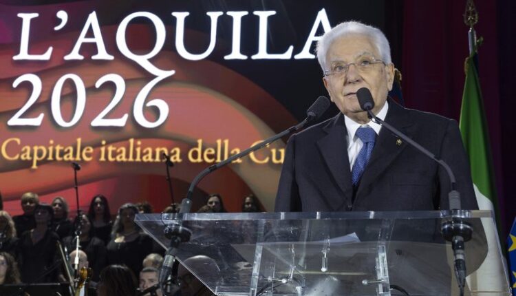 Cerimonia inaugurale di L’Aquila Capitale italiana della Cultura 2026 con l’intervento del Presidente Sergio Mattarella