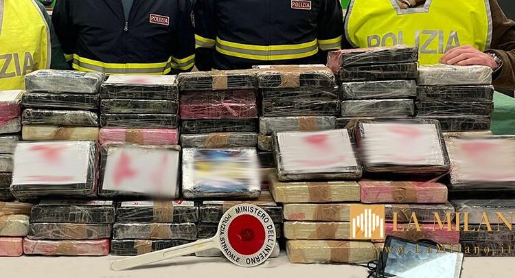 Sequestro di cocaina su autotreno in A1